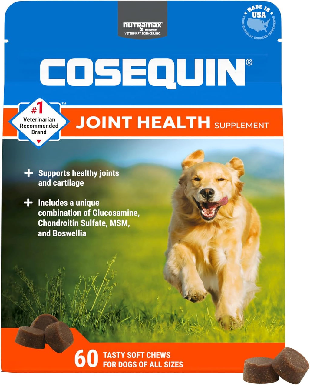 Cosequin DS Plus MSM Professional Line Dog Soft Chews 60ct Joint Support