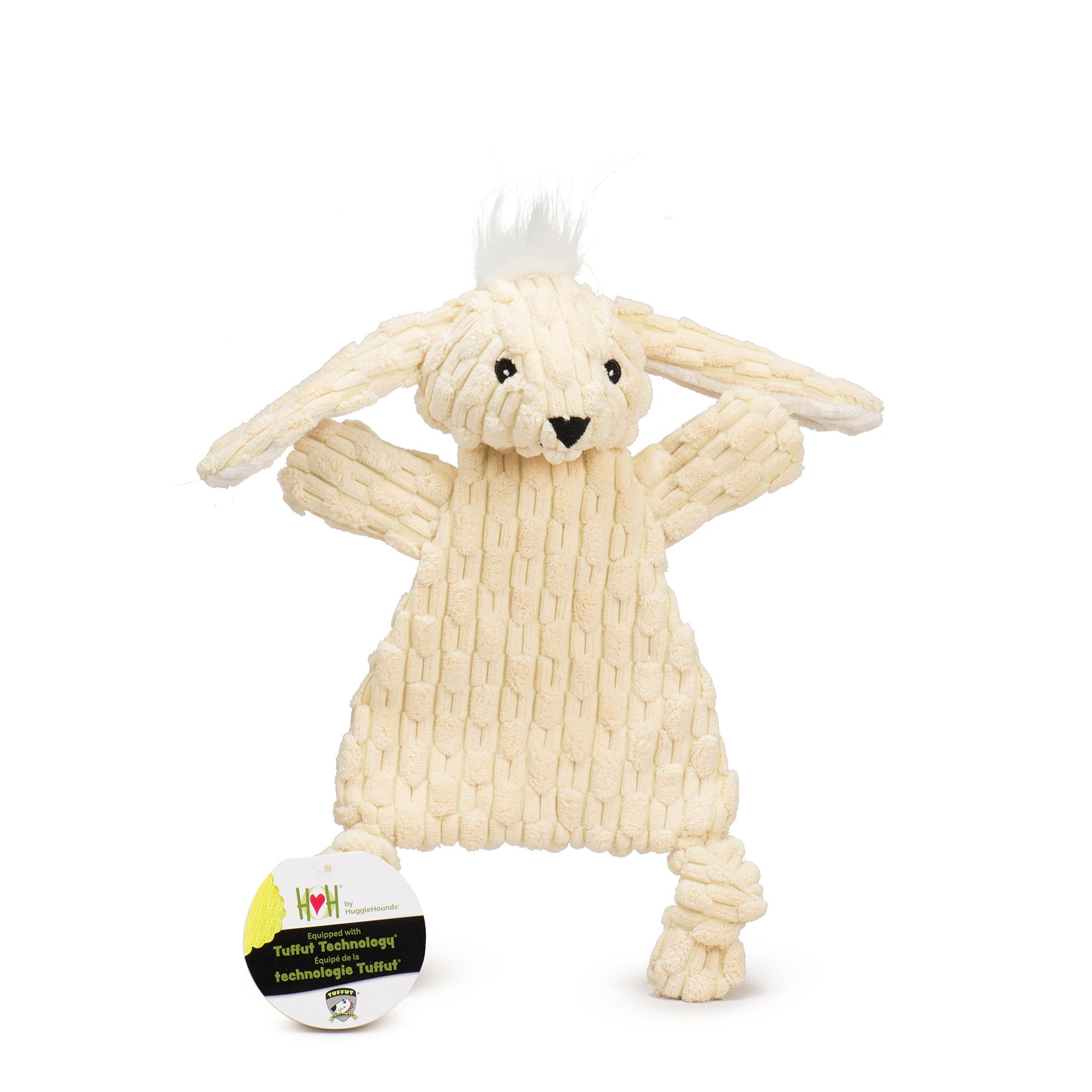 Bobbi Bunny HuggleFlatties™ Durable Plush Dog Toy