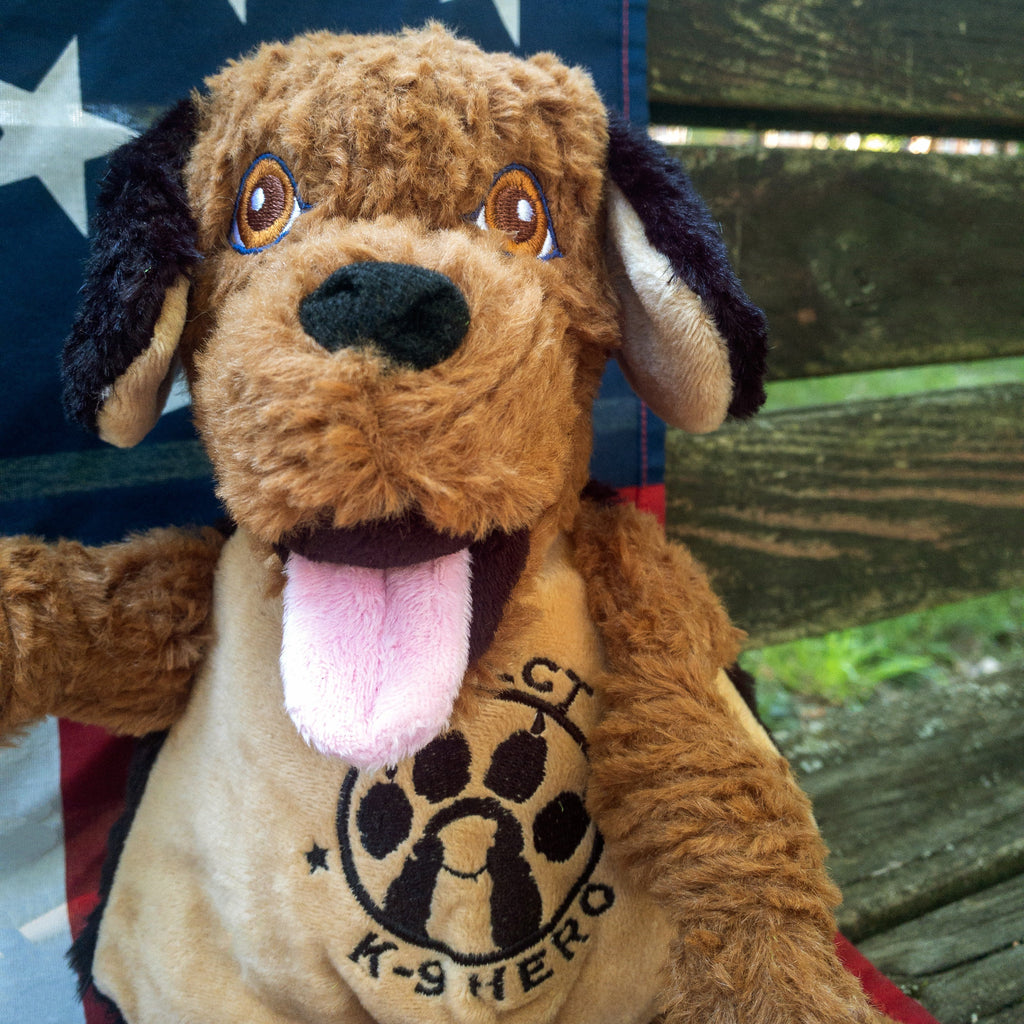 HuggleCause™, Project K-9 Hero, Flash Knottie® Plush Dog Toy, Large