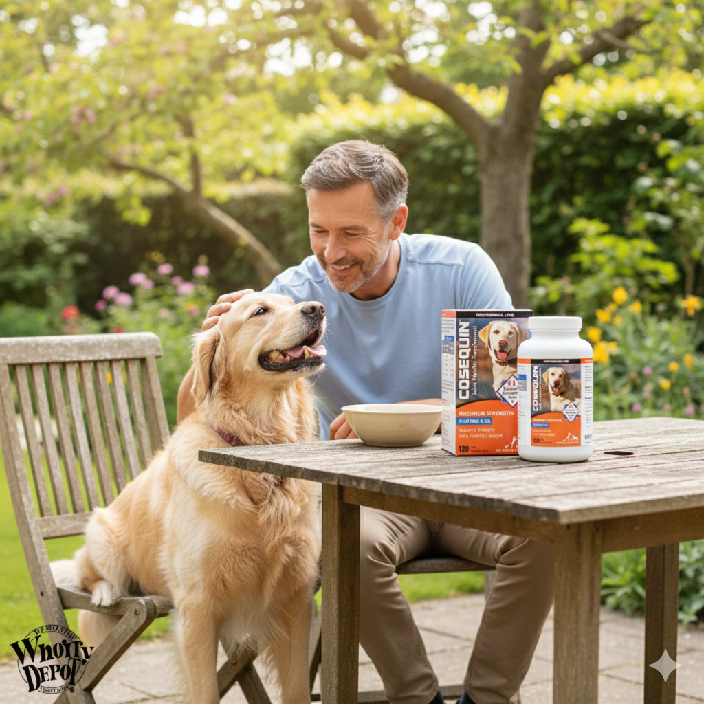 Cosequin Max Plus MSM & HA for Dogs 120 Chewable Tablets Joint Support
