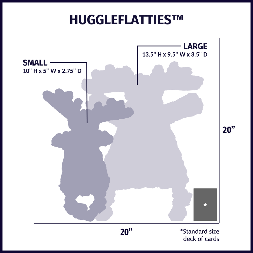 Bobbi Bunny HuggleFlatties™ Durable Plush Dog Toy